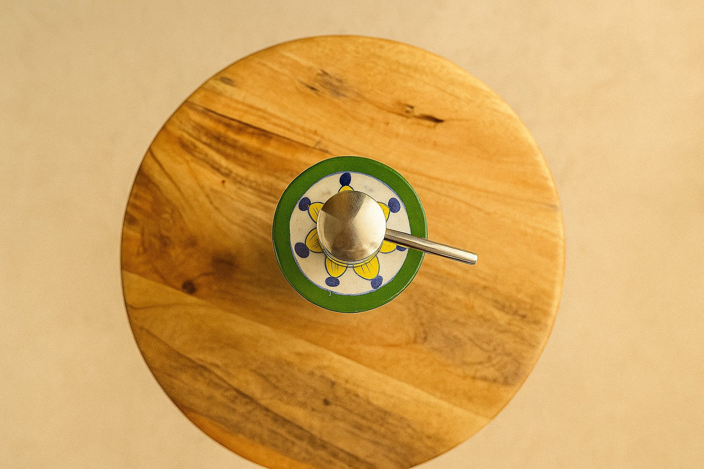 Handcrafted Ceramic Soap Dispenser – Indian Mosaic Bathroom & Kitchen Decor | Boho & Folk Art Style