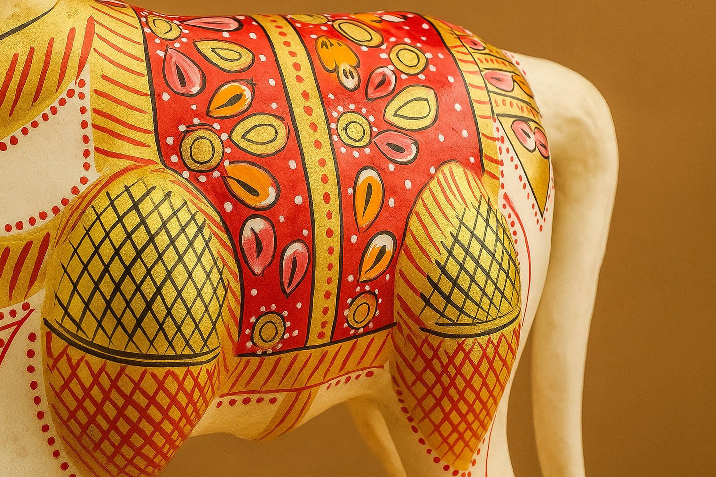 Handcrafted Brass Rajasthani Horse Figurine – Meenakari Enamel Art – Regal Ethnic Decor & Heritage Gifting