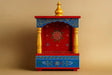 Hand-Painted Wooden Temple for Home – Traditional Wall-Mounted Pooja Mandir