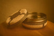 Decorative Steel Storage Box – Embossed Art Design Indian Handicraft – Round Metal Container