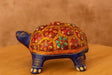 Hand-Painted Metal Tortoise - Meenakari-Style Art - Vastu & Feng Shui Showpiece
