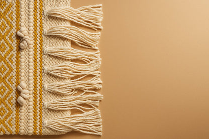 Handwoven Cotton Macrame Sling Bag with Tassels – Boho Fringe Crossbody for Women – Eco-Friendly Summer Travel Purse