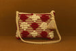 Handcrafted Popcorn Texture Sling Bag - Tufted Boho Crossbody with Braided Strap